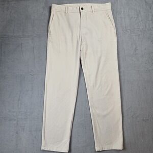 Zara Man Flat Front Slim Leg Chino Pant USA 31 Skinny‎ Fit Trouser Modern Style